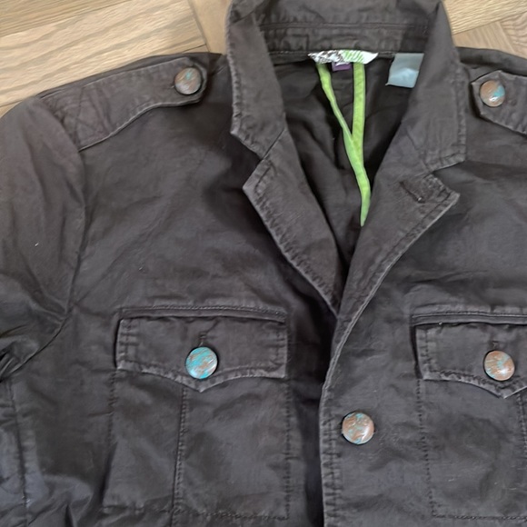 Sixty men’s military jacket brown distressed size European 50 small us 38 - Picture 2 of 9